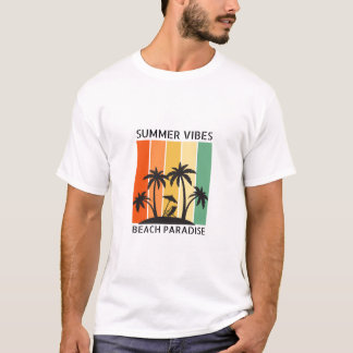 Family Reunion Summer Sunset Beach Palm Tree T-Shirt