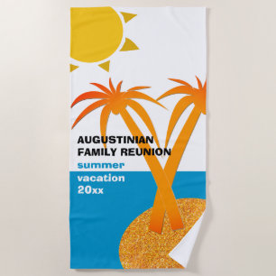 Family Reunion Summer Vacation Beach Towel