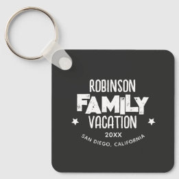 Family Reunion Summer Vacation Camping Road Trip Key Ring