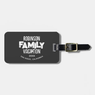 Family Reunion Summer Vacation Camping Road Trip Luggage Tag