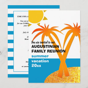 Family Reunion Summer Vacation  Invitation