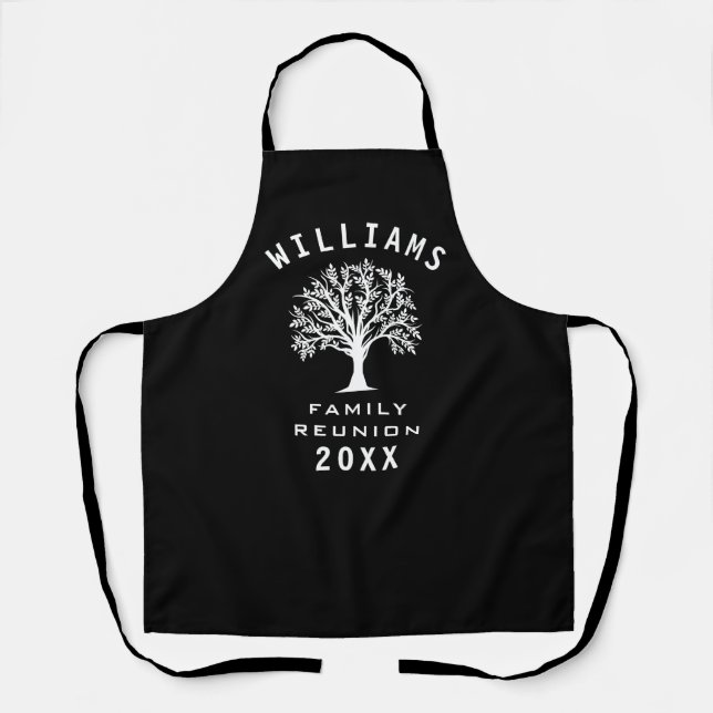 Family Reunion Summer Vacation Road Trip Cool Tree Apron (Front)