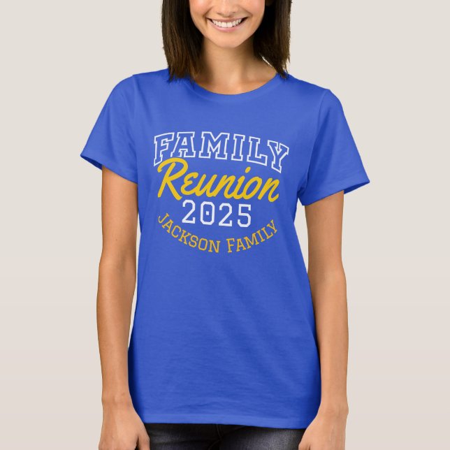 Family Reunion T-shirt Personalised and Customised (Front)