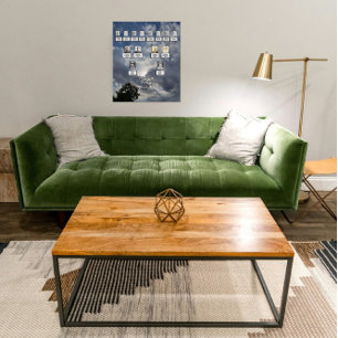 Family Reunion Three Generation Clouds and Tree Poster