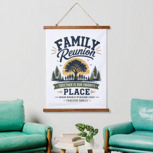 Family Reunion Together Is Our Favourite Place Hanging Tapestry