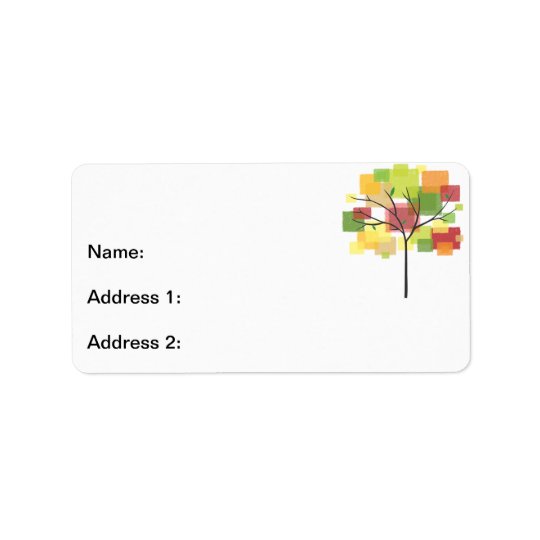Family Reunion Tree Address Label