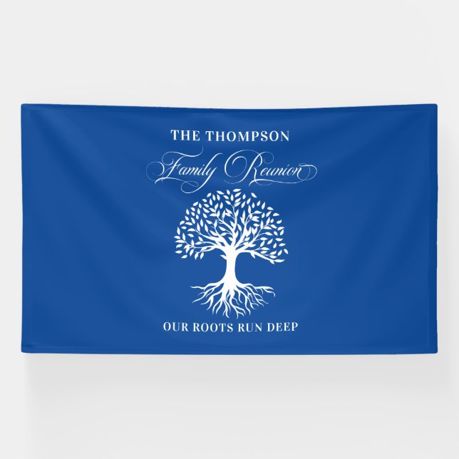 Family reunion tree backdrop banner (Horizontal)