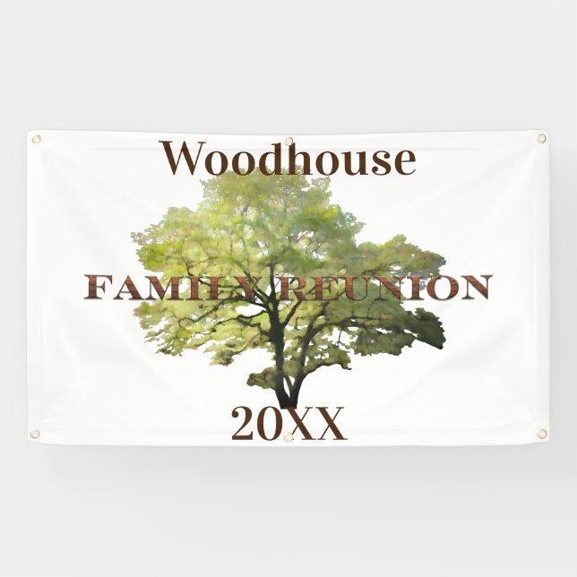 Family Reunion Tree Banner (Horizontal)