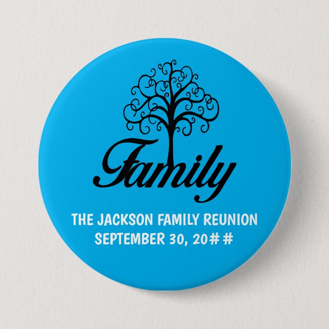 Family reunion tree button (Front)