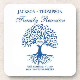 Family reunion tree coaster