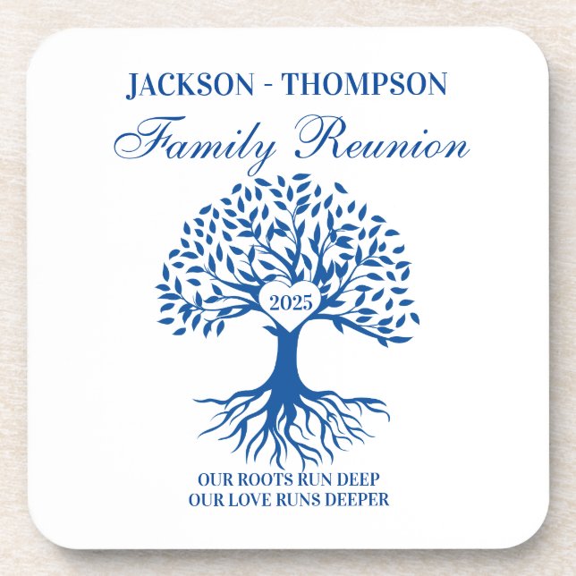 Family reunion tree coaster (Front)