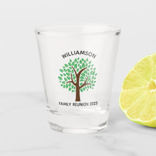 Family Reunion Tree Cute Custom Keepsake Shot Glass