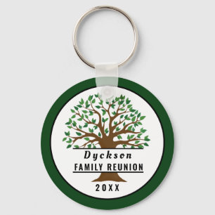 Family Reunion Tree Souvenir Keepsake Keychain