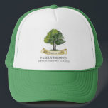 Family Reunion Tree Vacation Matching Keepsake Trucker Hat<br><div class="desc">Featuring a watercolor tree, this cute minimalist family reunion matching hats design template is easy to customise and ready to add your yearly family gathering details. You can click the "Personalise" button to edit. Makes a great keepsake and would look good in the photos when all the family rock this...</div>