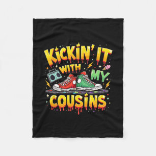 Family Reunion Trip Black Cousins Kickin’ It With Fleece Blanket