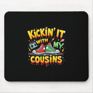 Family Reunion Trip Black Cousins Kickin’ It With Mouse Mat