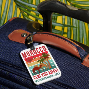 Family Reunion Vacation Morocco Trip Group  Luggage Tag