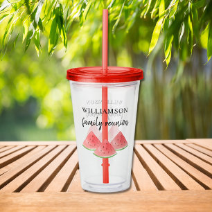 Family Reunion Watermelon  Acrylic Tumbler