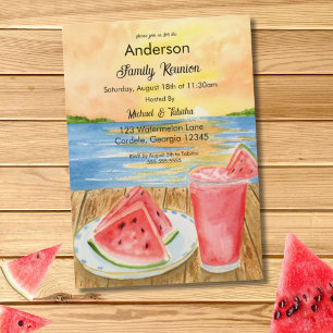 Family Reunion Watermelon Summertime Invitation