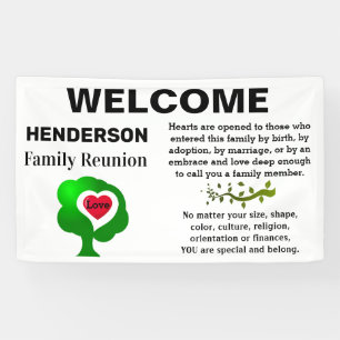 Family Reunion - We Love Our Family - Customisable Banner
