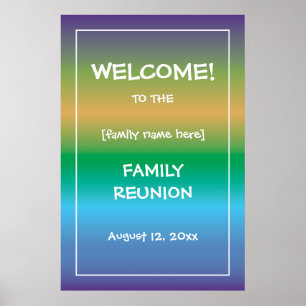 Family Reunion Welcome Sign custom