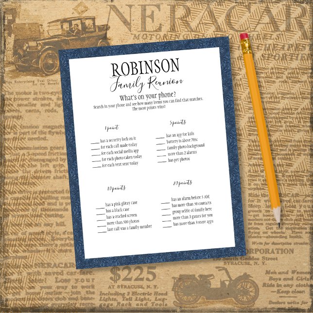 Family Reunion Whats On Your Phone Game (Creator Uploaded)