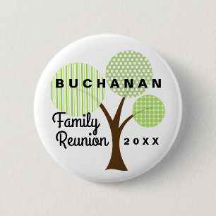 Family Reunion Whimsical Button Souvenir Gift