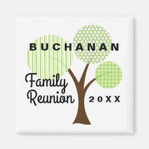 Family Reunion Whimsical Tree Souvenir Gift Magnet