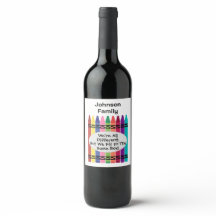 Family Reunion Wine Bottle Labels