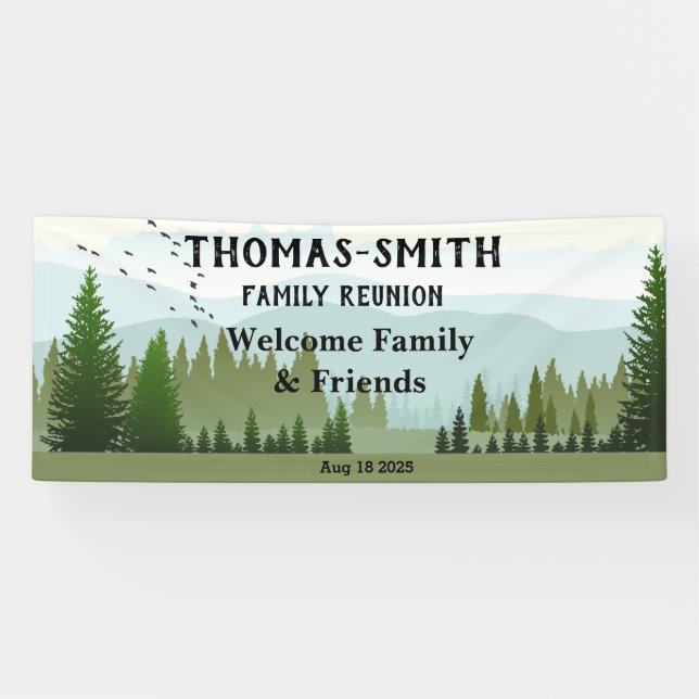 Family Reunion Woods Scene Banner (Horizontal)