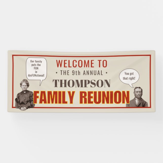Family Reunion | You Caption Funny Photo Banner (Horizontal)