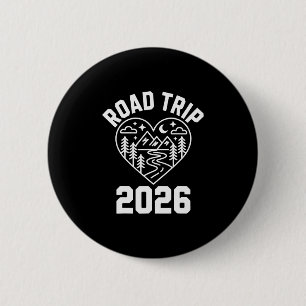 Family Road Trip 2026  6 Cm Round Badge