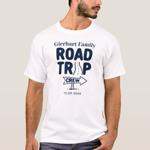 Family Road Trip Crew Annual Vacation Matching T-Shirt