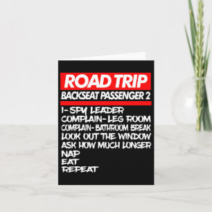 Family Road Trip Shirts Funny Vacation Summer Outd Card
