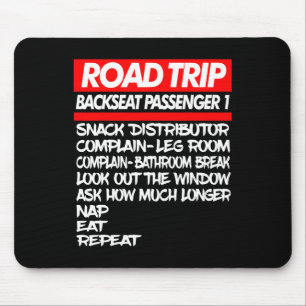 Family Road Trip Shirts Funny Vacation Summer Outd Mouse Mat