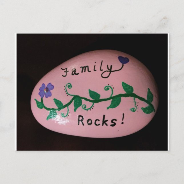 Family Rocks! Postcard (Front)
