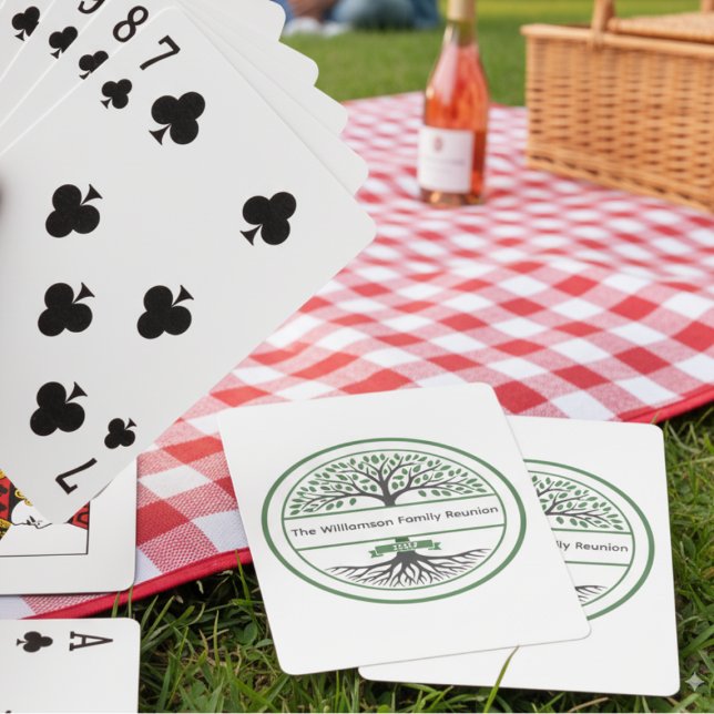 Family Roots Reunion Playing Cards (Family reunion poker cards)