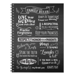 Family Rules - Christian values to live together Notebook