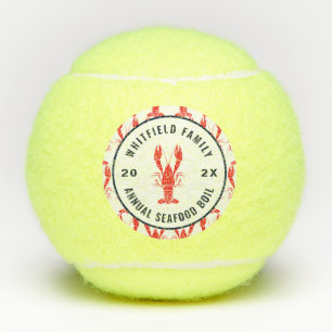 Family Seafood Boil Personalised Summer Games Tennis Balls