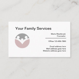 Family Services Business Cards Design