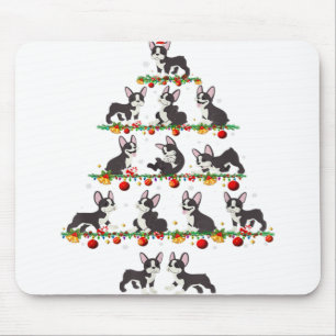 Family Sets Christmas Matching Boston Terrier Xmas Mouse Mat