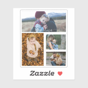 Family Simple Collage Modern Love Grandma Mum