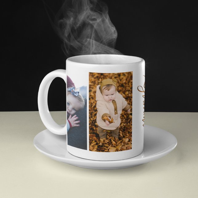 Family Simple Collage Modern Love Grandma Mum Coffee Mug (Creator Uploaded)