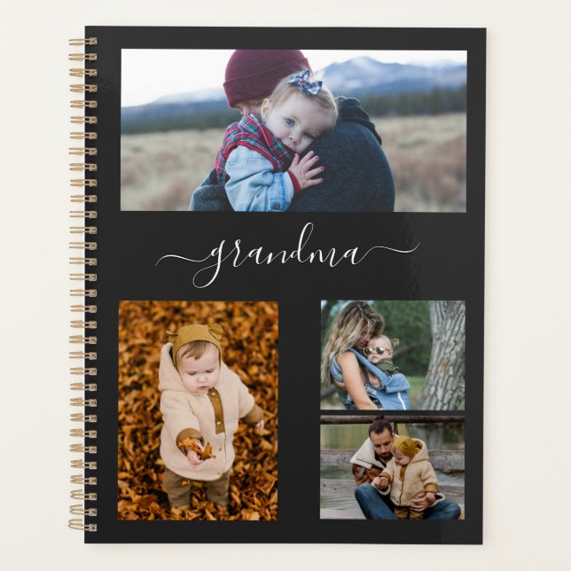 Family Simple Collage Modern Love Grandma Mum Planner (Front)