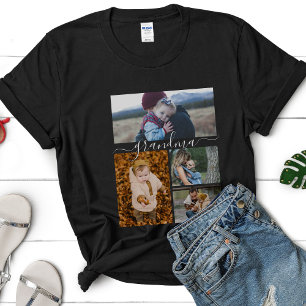Family Simple Collage Modern Love Grandma Mum  T-Shirt