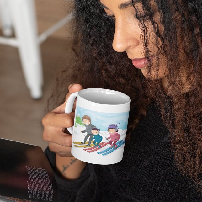 Family Skiing Coffee Mug (Creator Uploaded)