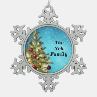 Family snowflake ornament