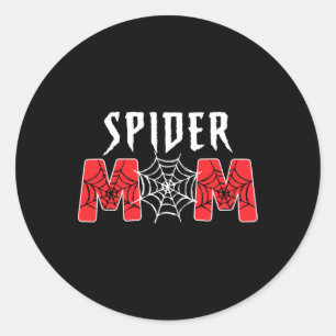 Family Spider Mum Spider Dad Matching Birthday The Classic Round Sticker