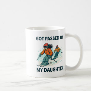 Family Sports Humour I Got Ped By My Daughter Ski Coffee Mug