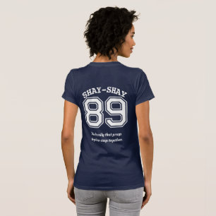 Family Sports Numbered/Name Team Jersey Type  T-Shirt